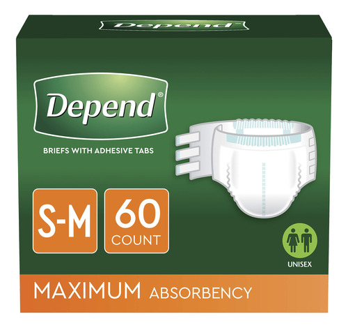 Depend Proteccion Contra La Incontinencia Con Pestanas, Unis