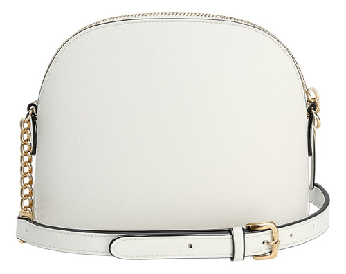 Bolsa Guess Factory Pg977170-mil Acabado de los herrajes Níquel Color Blanco Correa de hombro Blanco Diseño de la tela Lisa