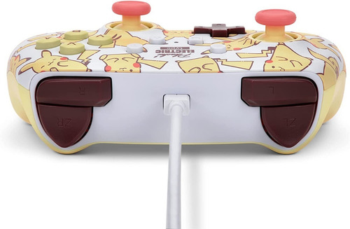 Control Para Nintendo Switch Alambrico Marca Powera Pikachu