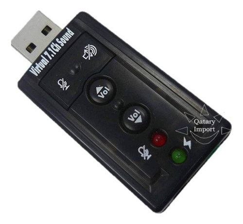 Adaptador De Sonido Usb Virtual De 7,1 Canales Controler