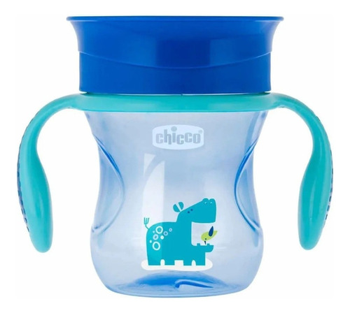 Vaso Para Bebés Chicco - Perfect Cup 12m+ - Antiderrame Azul