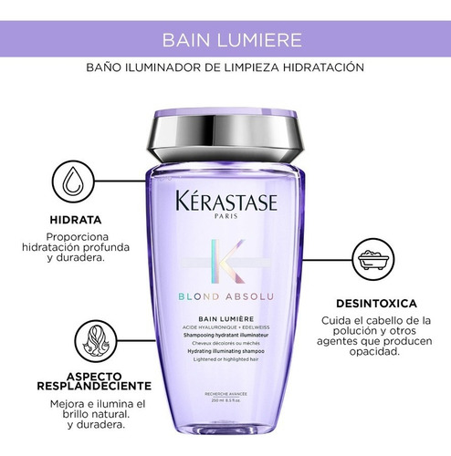 Kit Tratamiento Para Cabello Kerastase Shampoo Y Serum Blond
