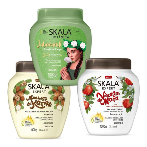 Cronograma Capilar Skala Reconstrução- Nutrição- Hidratação