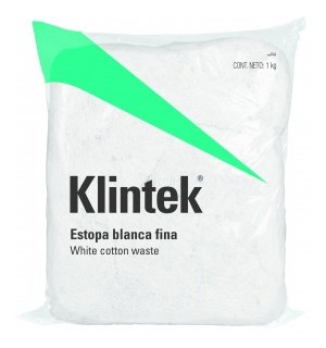 Estopa De Limpieza(blanca)(bolsa 1kg) Klintek  Esto-1b X