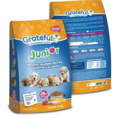 Alimento Grateful Junior para perro cachorro en bolsa de 20kg