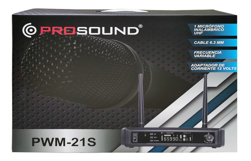 Micrófono Prosound Inalámbrico Pwm-21s