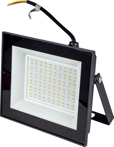 Noll Refletor Holofote Led Slim 100w Prova D'agua Bivolt 4000k Bn