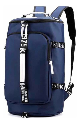 Maleta Deportiva Casual Mochila Viaje Calidad Backpack Mtr Color Azul Diseño de la tela Impermeable