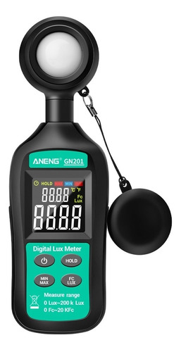 Medidor De Luz Digital Aneng Gn201 Luxmeter 200k Lux Meter F