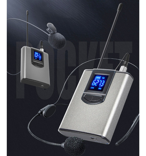 Uhf Auriculares Inalámbricos Micrófono Lavalier Solapa Mic