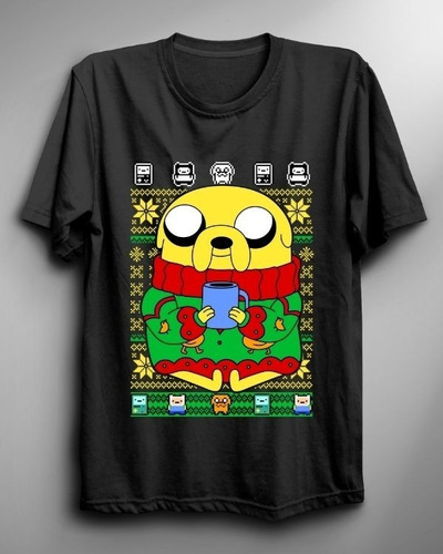 Polera De Hora De Aventura- Jake Navidad