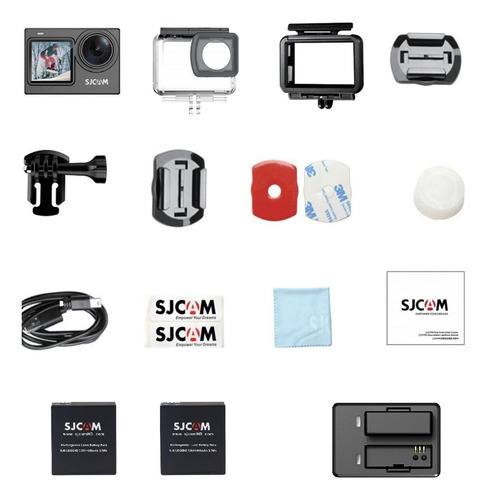 Cámara Sumergible Sjcam Sj6 Pro 24mp 4k 2 Baterías Cargador