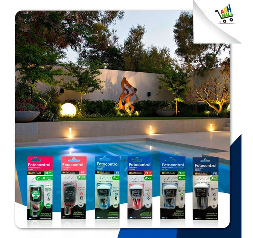 Fotocontrol Fotocelula Fijo 1500 W Ideal Lamparas Light House F5Prof
