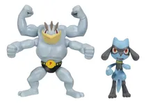 Comprar Figuras Pokemon Battle Figure Multi-pack Machamp Y Riolu