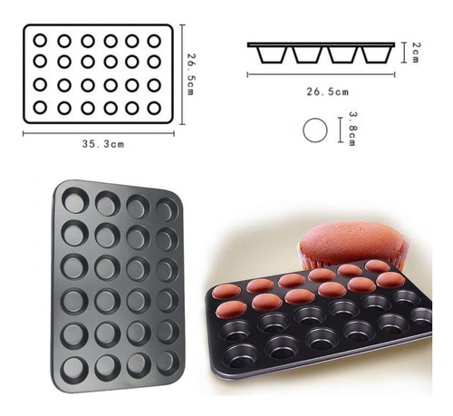 Kit Para Hornear Moldes Para Pan, Cápsulas, Magdalenas, Mini
