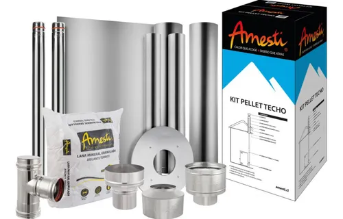 Kit Instalacion Calefactores A Pellet Techo Amesti