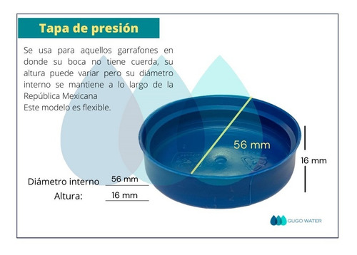 Imagen 2 de 4 de 2 Millar De Tapas Para Garrafón De Agua Formato Presión