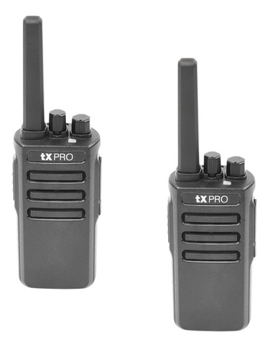 2 Radio Portátil Uhf, 5w De Potencia, Scrambler De Voz Color Negro