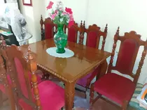 Comprar Juego De Comedor De Cedro, Asiento Y Respaldo De Terciopelo