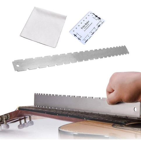 Regla Con Muescas For Cuello De Guitarra De Acero