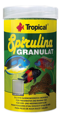 Ração Para Peixes Spirulina Granulat - Pote 110g - Tropical