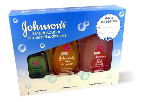 Pack Johnson's Baby Shampoo + Jabón Líquido + Colonia