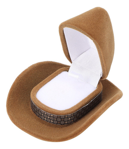 K Caja De Regalo Anillo Portátil Sombrero En Forma De