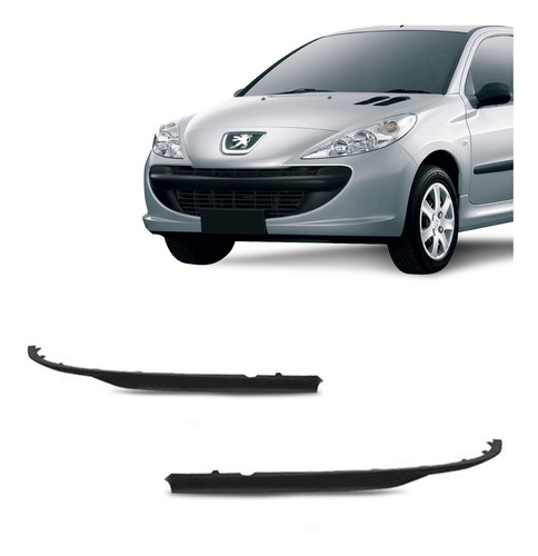 Saia Spoiler Parachoque Dianteiro Peugeot 207 08 A 11