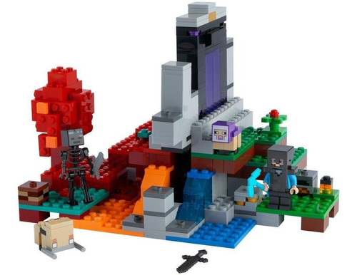 Imagen 1 de 7 de Lego® Minecraft - El Portal En Ruinas (21172) Cantidad de piezas 316