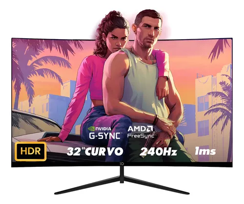Monitor Gamer 32  Curvo 240hz 1ms Full Hd Hdmi Display Port