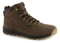 Comprar Botín Ferrato Para Hombre Con Cordones Cafe