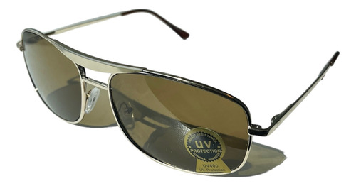 Lentes De Sol Premium Aviador Rectangular Uv100%