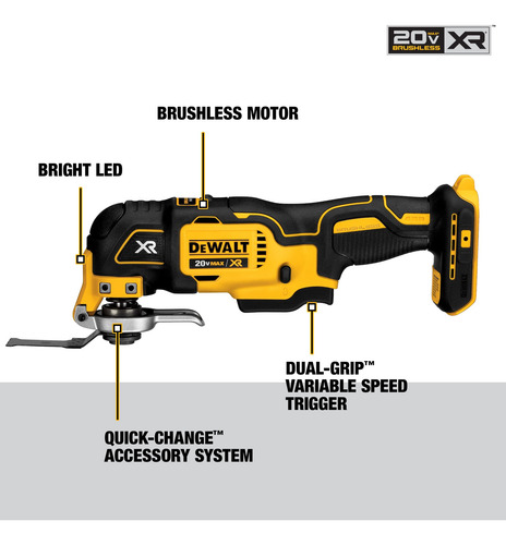 Oscillating Tool Dewalt Dcs355c1 20v Max Xr Brushless Kit