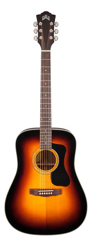 Guitarra acústica Guild GAD D-140 para diestros sunburst poliuretano brillante