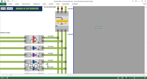 Imagem 2 de 10 de Planilha Dimensionamento De Projetos Elétricos (vba) - Plus