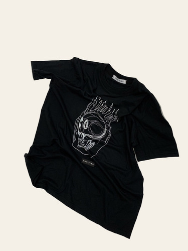 Playera Cuello Redondo Algodón Corta Caballero Peso Completo