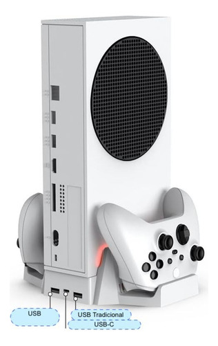 Base Cooler Para Xbox Séries S Resfriamento Usb Compacto