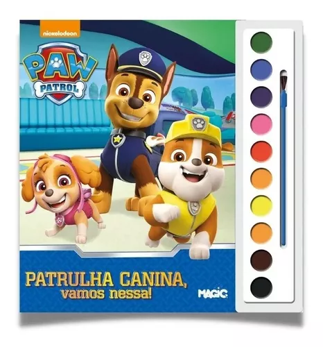 Livro Para Colorir Com Aquarela Patrulha Canina - Ciranda Cultural