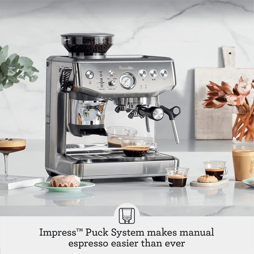 Breville Cafetera Express Barista Express - Acero Inoxidable Color Plateado