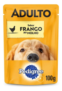 Ração Úmida Pedigree Sachê Frango Ao Molho Cães Adulto 100g