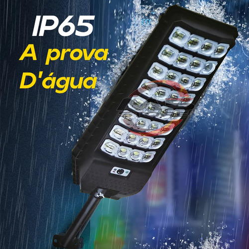 Refletor Solar Luminária Sensor Led Poste Rua Parede 640leds