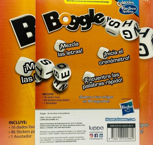 Imagen 2 de 2 de Juego De Mesa Boggle De Las Letras A Las Palabras Hasbro