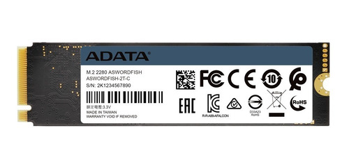 Imagen 5 de 5 de Disco Solido Ssd M2 Adata Swordfish 500gb M.2 Pcie Express