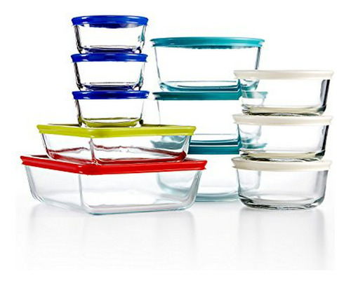 Set Almacenamiento Comida Pyrex 22 Piezas