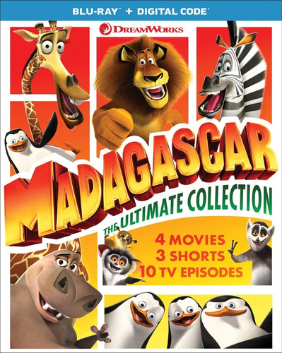 Blu-ray Madagascar The Ultimate Collection / Incluye 4 Films