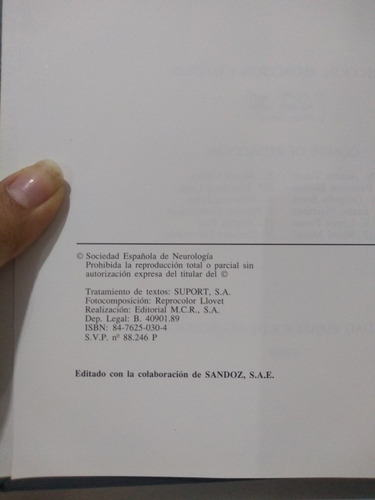 Glosario De Neurología N Acarín Tusell J Álvarez Sabín Y J P (Usado)