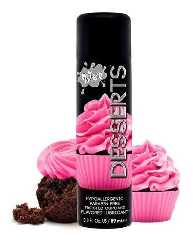 Lubricante Comestible Sabor Cupcake Crema Wet Americano 89