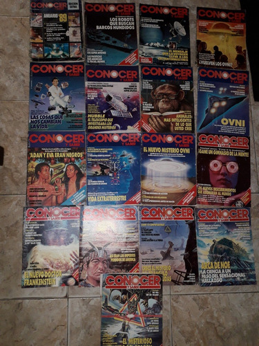 Lote Por 17 Revistas Conocer Y Saber De La Decada 80/90