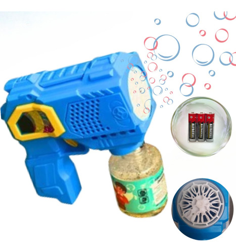 Kit Com 8 Máquinas Lança Bolha Sabão Arminha Casamento Festa Azul