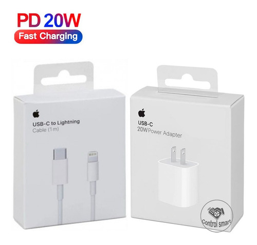 Imagen 2 de 4 de Cargador 20w Usb-c Apple iPhone 12 / Mini / 12 Pro / Pro Max